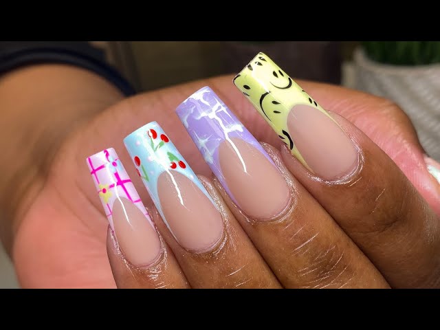 Pastel Color Spring Nails | Gel-X - YouTube