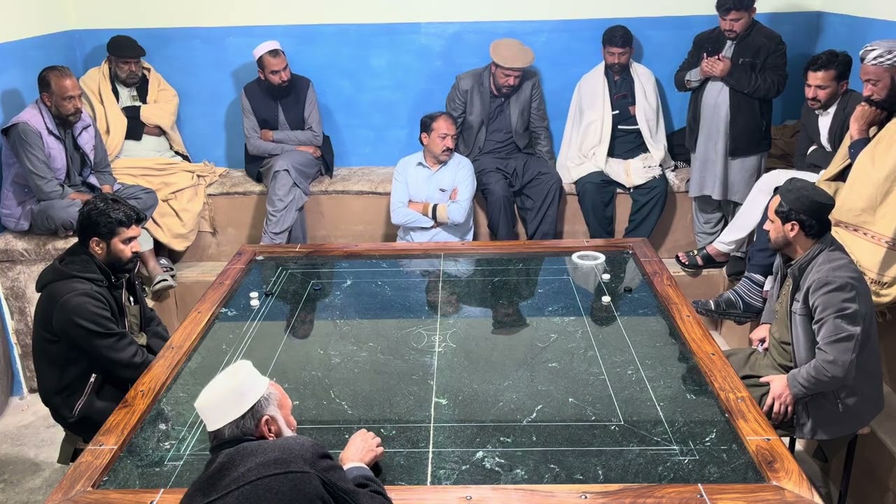 Double 🇵🇰 challenge match 4️⃣ grand players gulab Jan va Abdul Wahid ￼￼￼ pic match #carrom￼