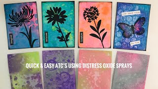 Quick Backgrounds Using Distress Oxide Sprays