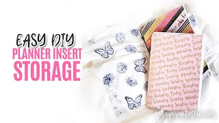 EASY DIY Budget Friendly Traveler's Notebook Insert Storage Solution