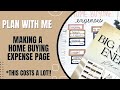 PLAN WITH ME | HOME BUYING EXPENSES