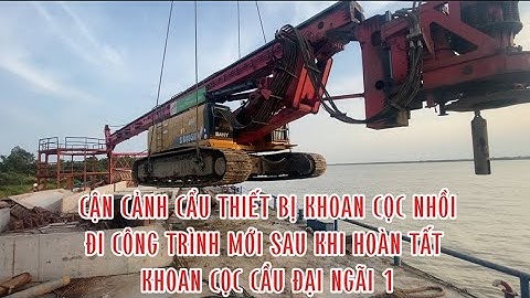 Cẩu ĐẠI NGÃI 1 cho thiết bị khoan cọc nhồi đi công trình mới