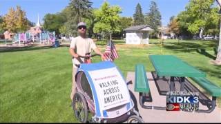 North Carolina man on a mission to walk across America