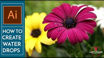 How to create realistic water drops in Adobe Illustrator |Water drop illustrator graphic creator