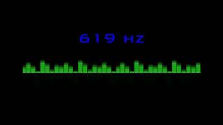 ⒽⓏ| 619 hz Pure Tone Frequency| NO Music , For Meditation, Testing. Black Screen