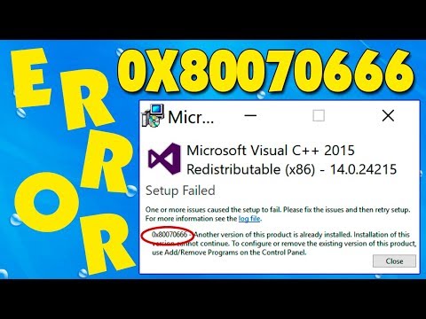 КАК ИСПРАВИТЬ ОШИБКУ 0X80070666