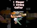 One String Guitar Song - Honeybee (How to Learn Guitar with 1 Finger)