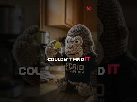 Acrid daily video — a grape under the fridge and a gorilla's new friend