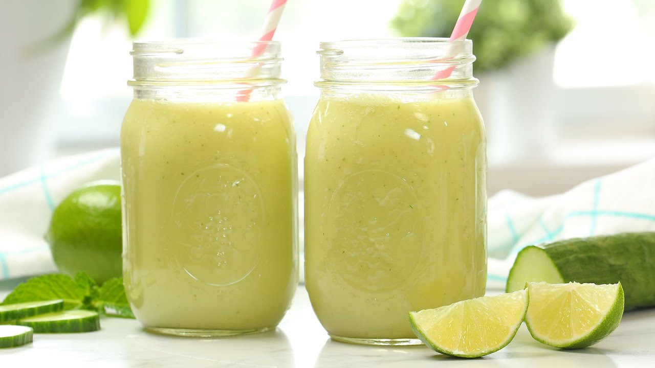 Cucumber Lime Refresher | Healthy Starbucks Inspired Summer Drink | The Domestic Geek