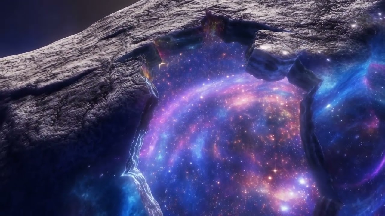 Hailuo Video A large rock cracked open with 421794224114032648