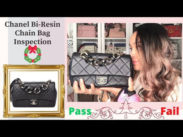 Chanel Resin Bi-Color Chain Flap Bag Inspection X-Mas Edition