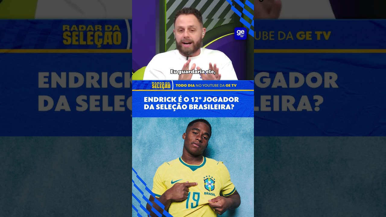 ENDRICK É O CARA DO MOMENTO NA SELEÇÃO BRASILEIRA? OU É O 12º JOGADOR? | #shorts | RADAR DA SELEÇÃO