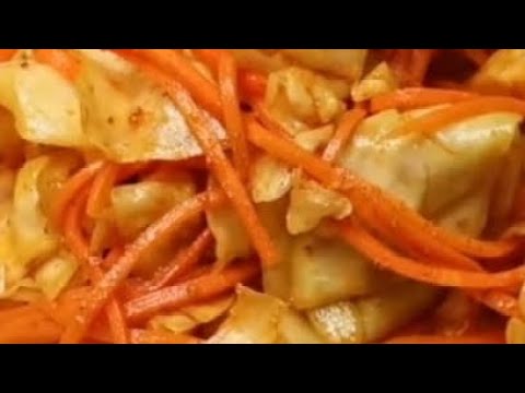 КОЧАН КАПУСТЫ и одна морковка! Обальденная капуста по корейски!