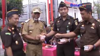 KHABAR JAMBI -  KEJARI MERANGIN GELAR APEL GABUNGAN