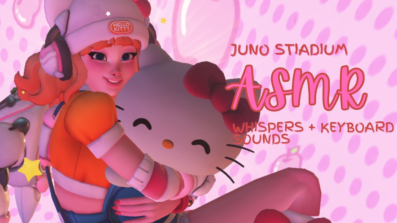 asmr .ᐟ juno stadium gameplay (whispers and keyboard sounds) ꒰𑁬 overwatch ໒꒱