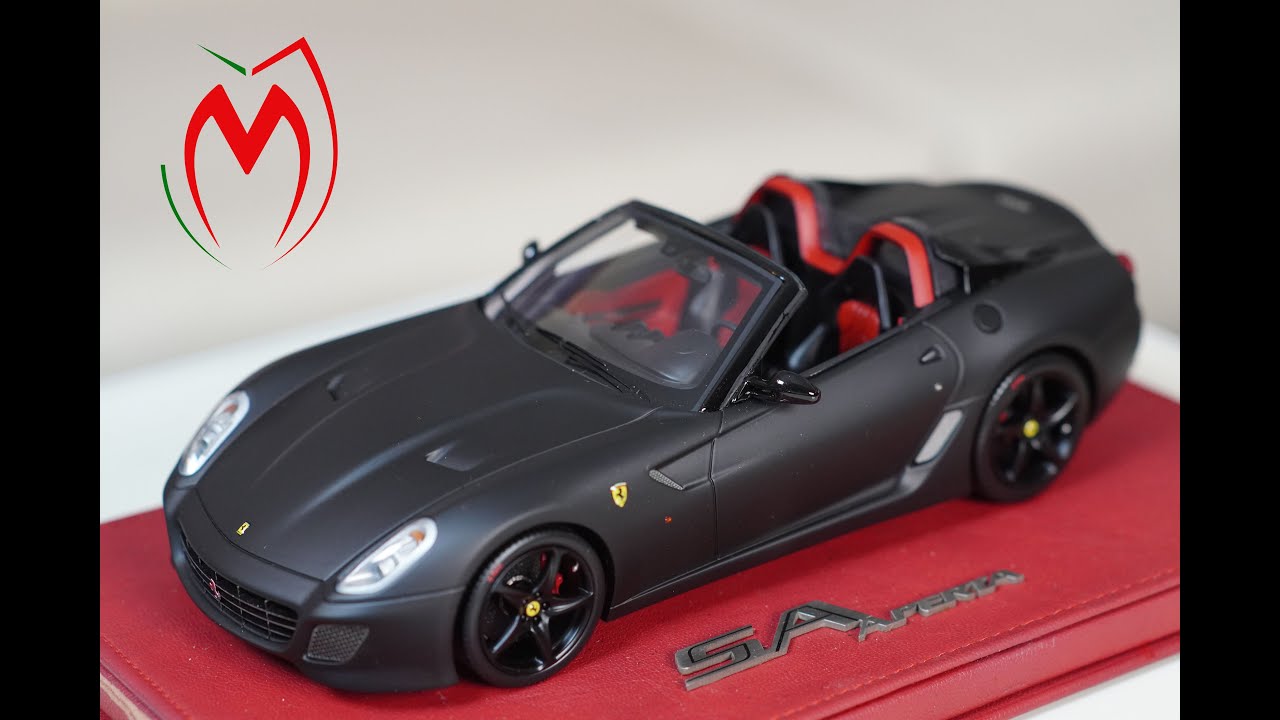 The amazing rare Ferrari 599 SA Aperta BY BBR 1/18 scale - YouTube