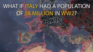 What if Italy had the same population size in WW2 as in 2023? - HOI4 Timelapse