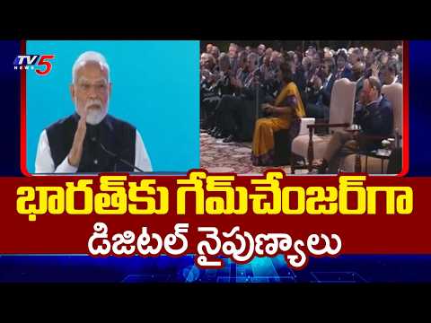 PM Narendra Modi attends and addresses Bloomberg New Economy Forum in New Delhi | TV5 News