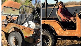 1973 Jeep CJ5  From “Put Out to Pasture” to Tearing Up Pasture in One Day!