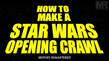 ☆ How to Make a Star Wars opening Crawl the easy way & for FREE! (Correct Fonts, Spacing & Colour)