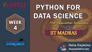 NPTEL Python for Data Science Week 4 Assignment Answers 2026 | Baba Explains | #nptel #swayam #week4