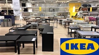 IKEA COFFEE TABLES SIDE TABLES FURNITURE - SHOP WITH ME SHOPPING STORE WALK THROUGH 4K