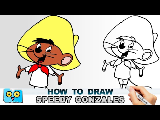 How to Draw Speedy Gonzales from Looney Tunes (Looney Tunes) Step by Step