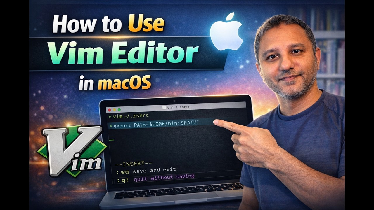 how to use Vim Editor in MacOS - YouTube