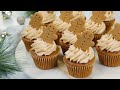 3 Christmas Cupcake Recipes | Gingerbread Cupcakes, Irish Cream Cupcakes, Ferrero Rocher Cupcakes