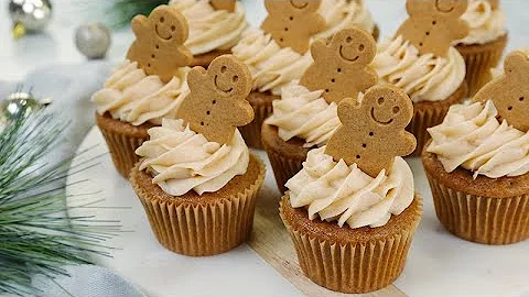 3 Christmas Cupcake Recipes | Gingerbread Cupcakes, Irish Cream Cupcakes, Ferrero Rocher Cupcakes