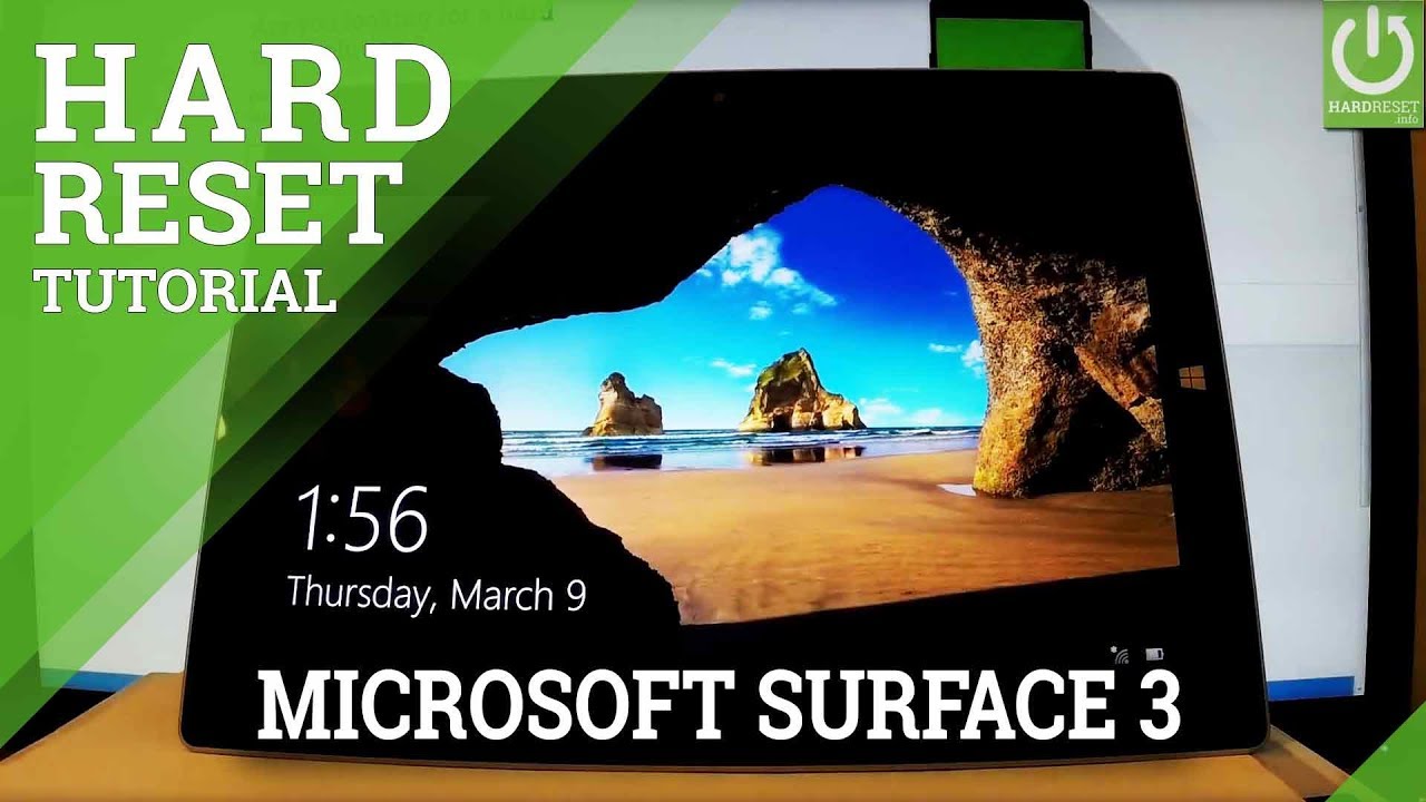 MICROSOFT Surface 3 Hard Reset / Remove Password / Format Windows