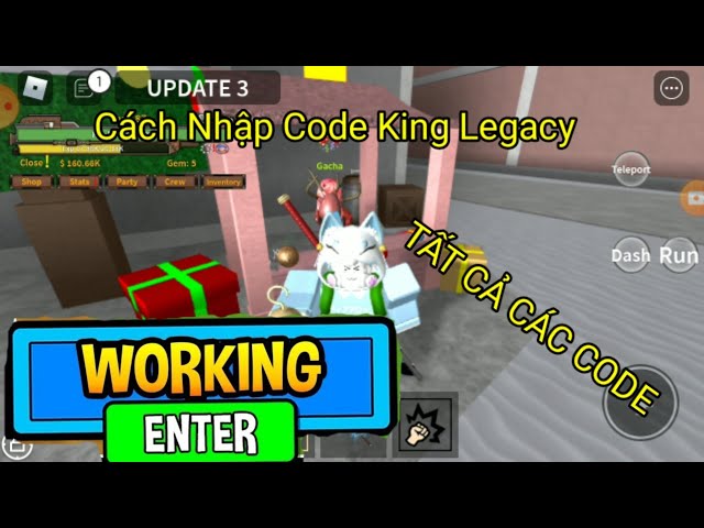 Code King Legacy update 4.5.0 mới nhất 2023 và cách nhập 