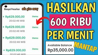 MANTAP❗ DAPAT SALDO GRATIS 600 RIBU | WEBSITE PENGHASIL UANG TERCEPAT