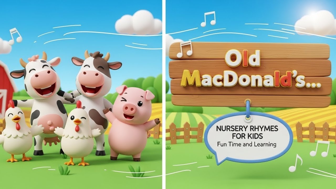 Умная ферма Старого Макдональда 🐄🌾 | Изучаем звуки животных, цифры и формы 🎶🟢🔺