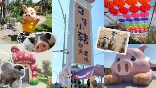 【vlog】嘉義三隻小豬觀光農場！🐎 🐖 🐐 🐏 🐑 🐓 🦃 🕊 🐇 🐿20種以上動物近距離接觸！超好拍！Chiayi Three Little Pigs Sightseeing Farm