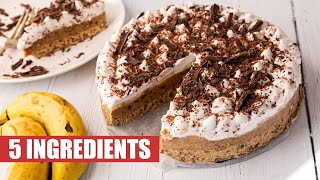 5 INGREDIENT BANOFFEE PIE | EASY VEGAN LOCK DOWN DESSERT