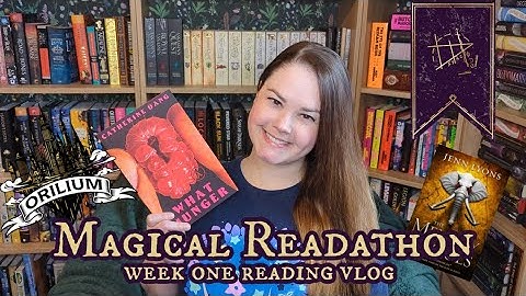 ✨magical readathon week one reading vlog✨