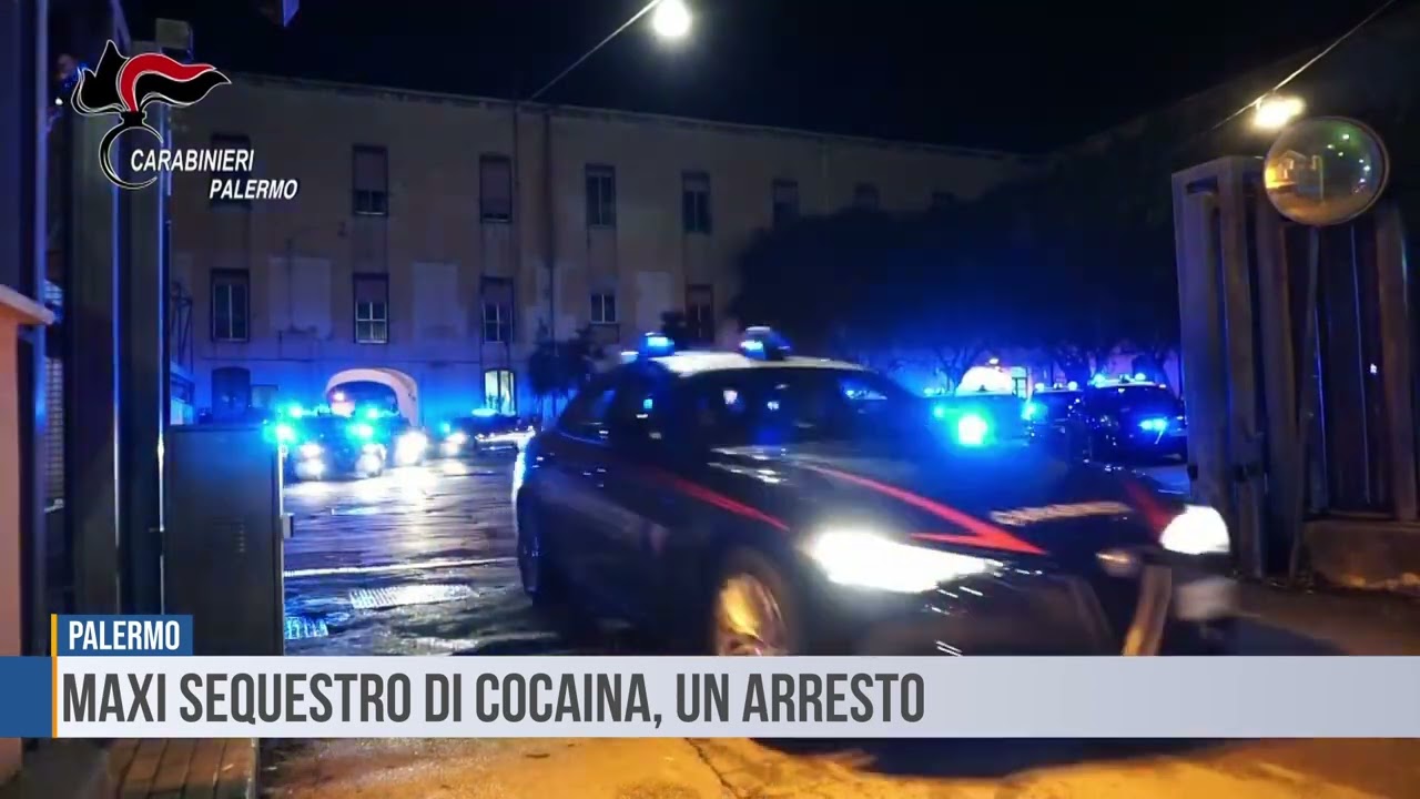 Palermo: maxi sequestro di cocaina, un arresto