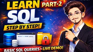 Part -2 | Learn basic SQL queries step by step in 19 minutes. Net Worth