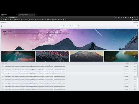 Tab Menu 탭메뉴 만들기 | HTML5, CSS3 & Javascript