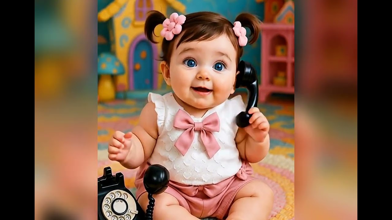 Baby Saying "Alo Papa Mama"😭🐥