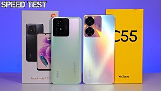 Speed Test Realme C55 vs REDMI NOTE 12S ? Helio G88 vs Helio G96 ?Cuál es más rápido?