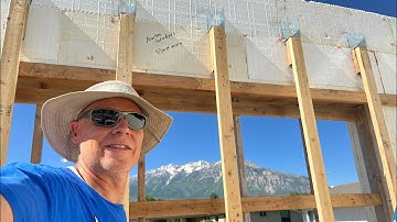 #icf home build challenges with installing Watkins hangers and open web floor trusses
