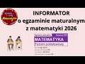 Zadanie 5 INFORMATOR MATURALNY 2026 MATEMATYKA. Matura 2026 z matematyki.