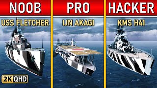 BATTLE OF WARSHIPS ⚓ NOOB VS PRO VS HACKER screenshot 4