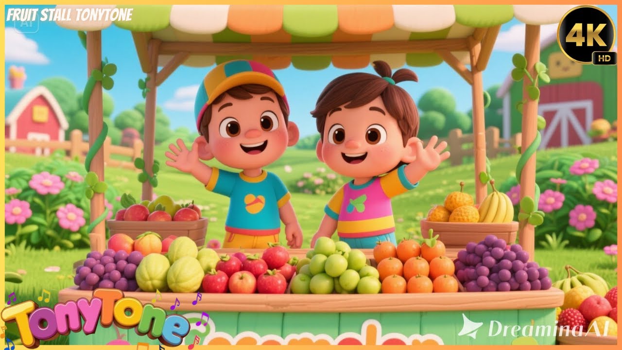 Build & Play Fruit Stall Song | Kids Farm Song 🍓🌽