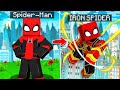 Upgrading SPIDER MAN To Most Powerful IRON SPIDERMAN In Minecraft