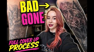 Cover Up Tattoo | Start To finish (Every Step Explained) | Sword and Sparrow | Ep.39