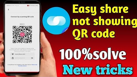 easy share QR code nahi show ho Raha hai / how fixshow QR code problem solved @techsupportsohil card