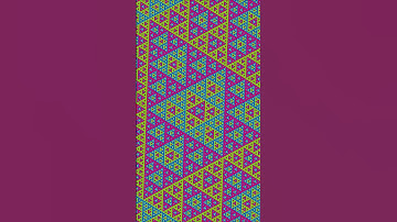 BGR Sierpinski Triangle Infinite Zoom #fractal